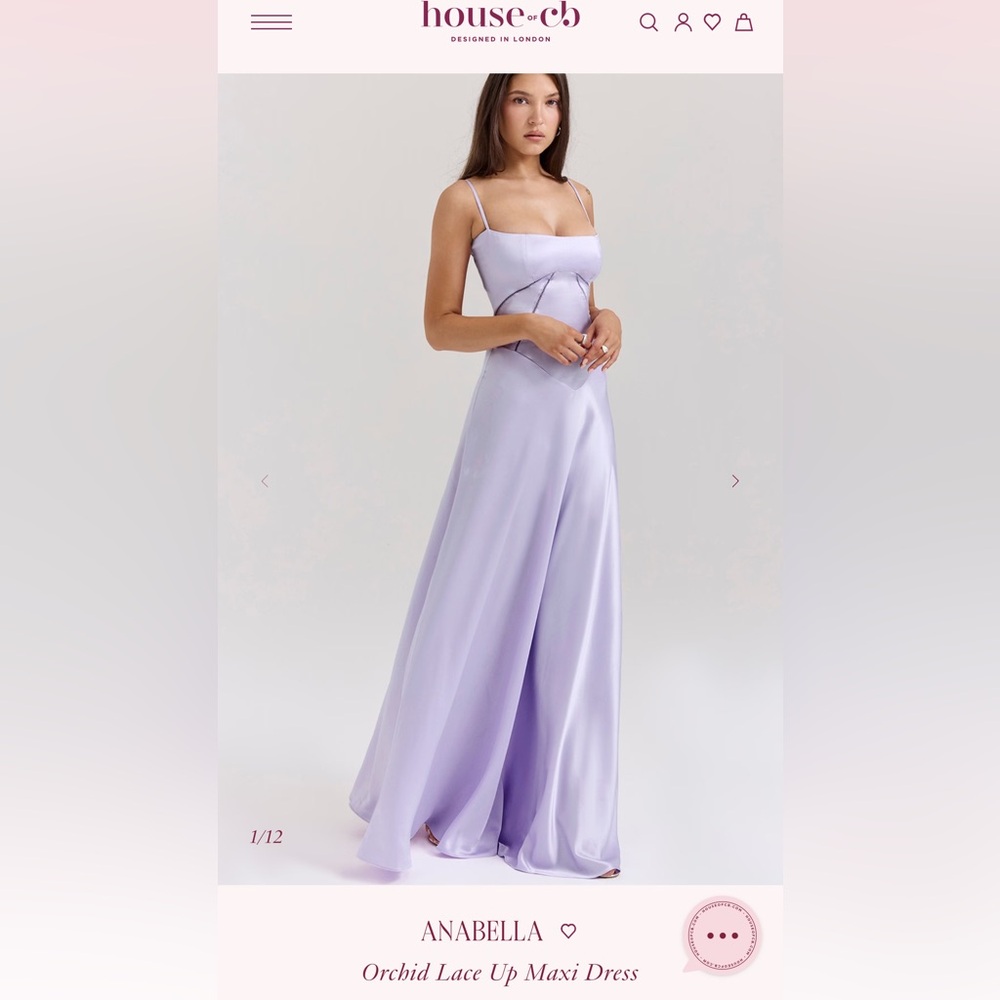 💜House of CB Orchid Annabella Maxi Gown for Prom/Wedding/Event- READ DESCRIPTION